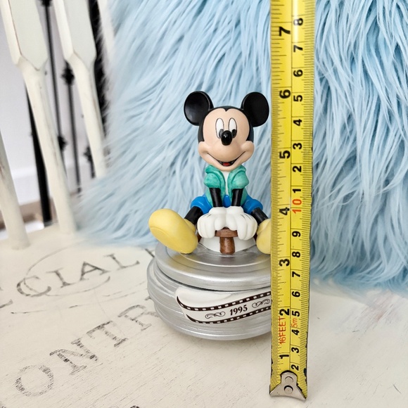 Disney, Mickey Mouse, Wind Up, Music Box, Vintage, 1995, Ceramic Disney Figure - Picture 11 of 13